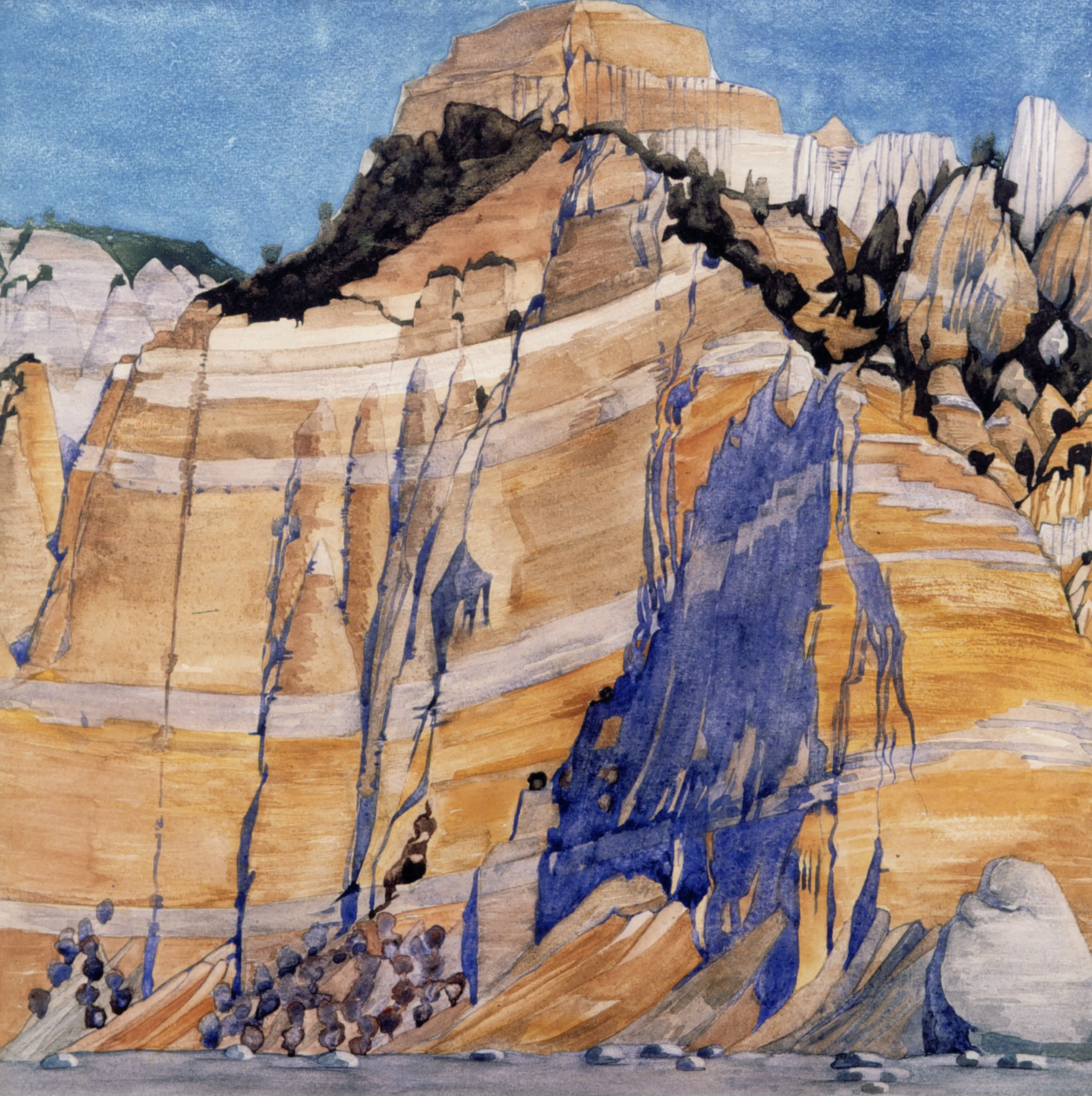 Here de Mallet Ille Sur Tet, 2023 — Watercolour on paper