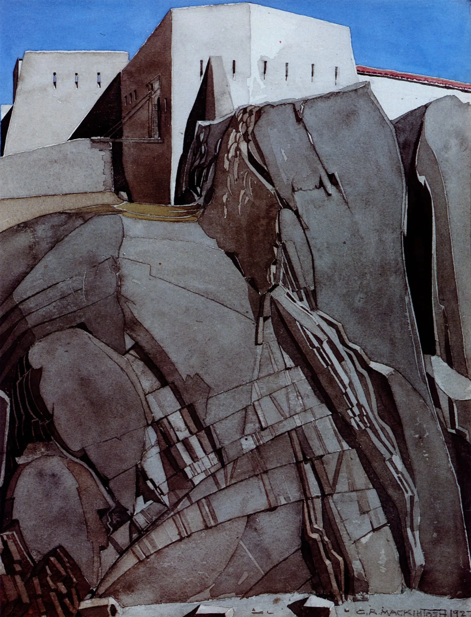 Le Fort Maillert, 2025, Watercolour on paper